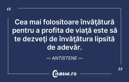 Cea mai folositoare învăţătură pent... Cea mai folositoare învăţătură pent...