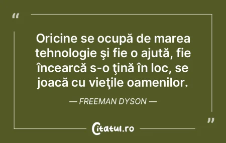 Oricine se ocupă de marea tehnologie ş... Oricine se ocupă de marea tehnologie ş...