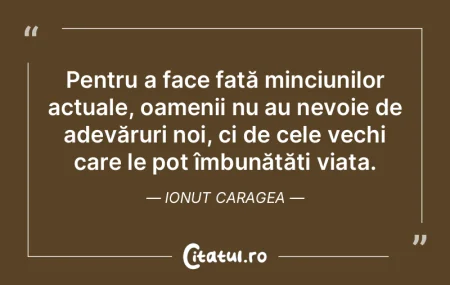 Pentru a face față minciunilor actuale... Pentru a face față minciunilor actuale...