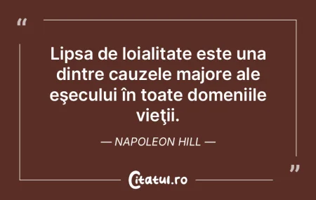 Lipsa de loialitate este una dintre cauz... Lipsa de loialitate este una dintre cauz...