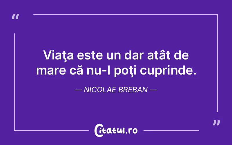 Citat Nicolae Breban - citate viata