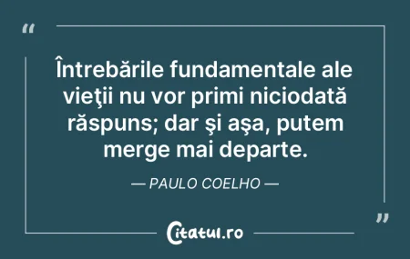 Întrebările fundamentale ale vieţii n...