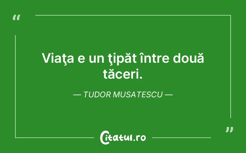 Citat Tudor Musatescu - citate viata
