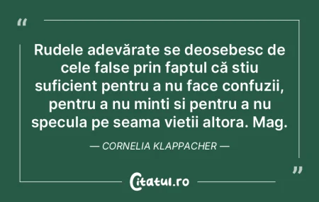Rudele adevărate se deosebesc de cele f...