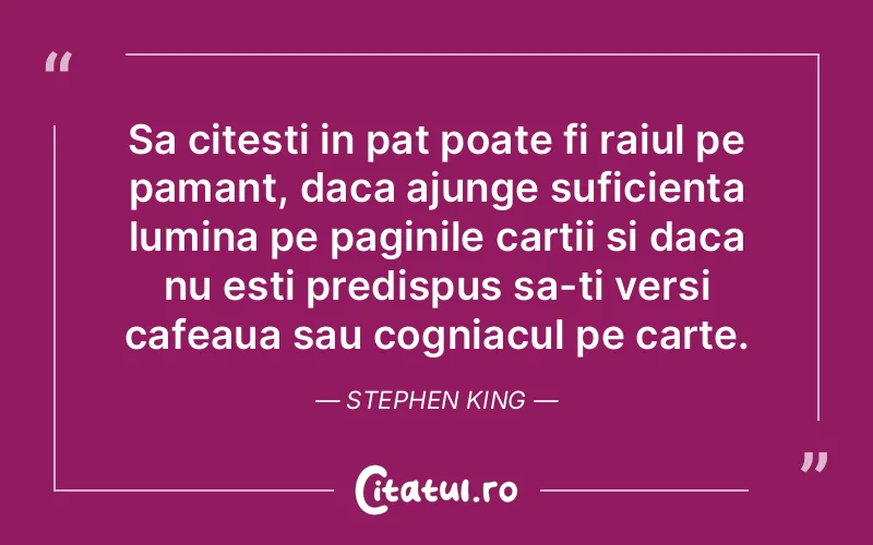 Citat Stephen King - citate viata