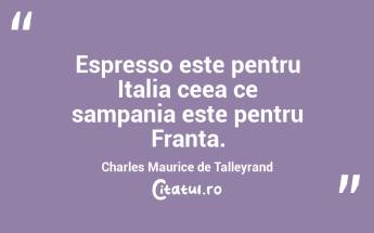 Oamenii spun ca banii nu pot cumpara fericirea. Ei mint. Banii cumpara cafea, iar cafeaua ma face fericit!  ...