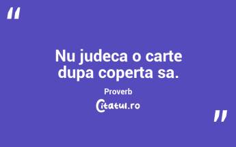 Nu judeca o carte dupa coperta sa.  Proverb...