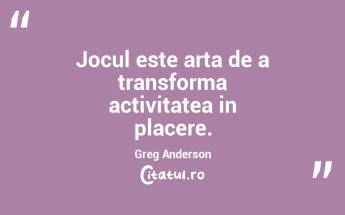 Viata este un joc, dar niciodata nu o vei castiga daca nu joci. Roald Dahl...