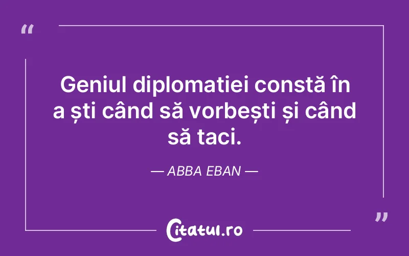 Citat Abba Eban - citate viata