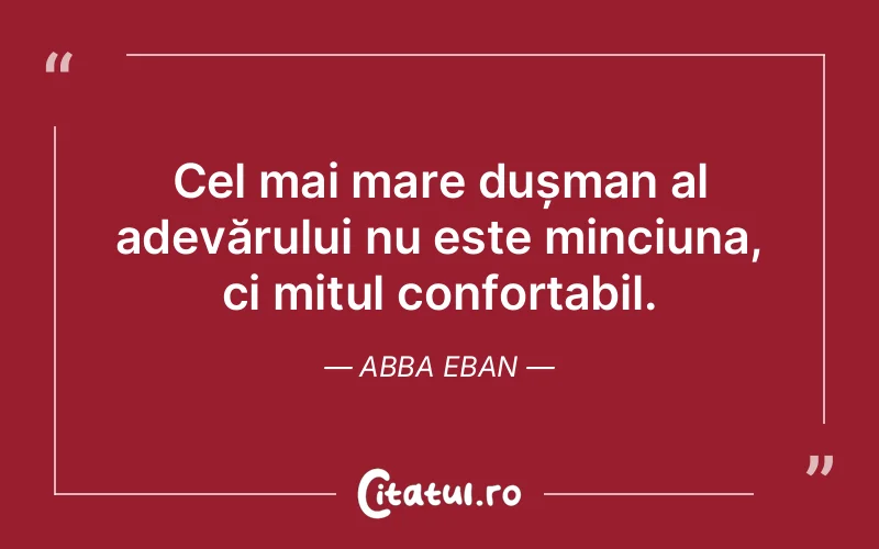 Citat Abba Eban - citate viata