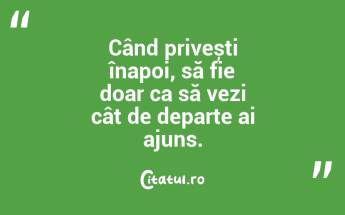 Eu nu lucrez pentru gloria mea personală, ci lucrez pentru gloria geniului uman. Traian Vuia...