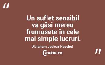 Uneori, întrebările sunt mai importante decât răspunsurile. Abraham Joshua Heschel...