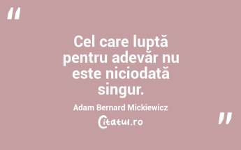 O națiune care uită trecutul său nu are viitor. Adam Bernard Mickiewicz...