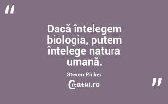 Viitorul biologiei este viitorul umanității. Craig Venter...