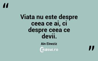 Fiecare zi este o nouă oportunitate de a învăța ceva important. Ain Eineziz...