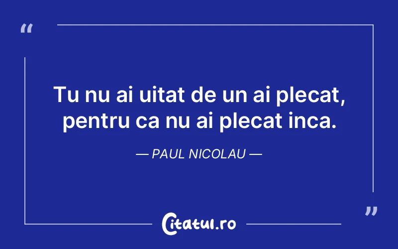 Citat Paul Nicolau - citate viata