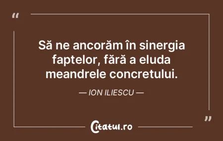 Noi am pierdut multă vreme o perioadă ...