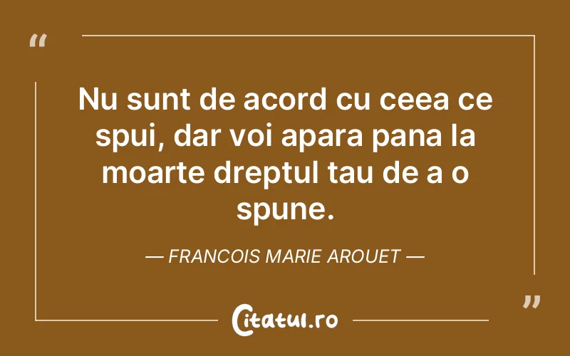 Citat Francois Marie Arouet - citate viata