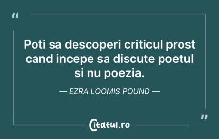 Un critic este un om care cunoaste drumu... Un critic este un om care cunoaste drumu...