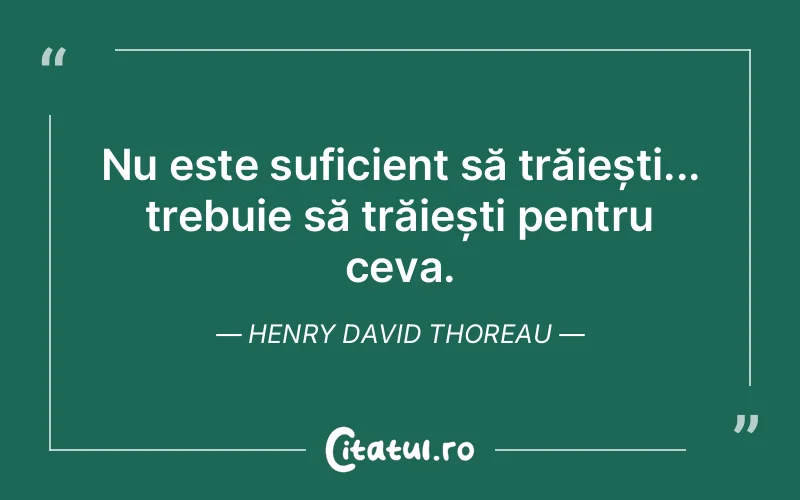 Citat Henry David Thoreau - citate viata