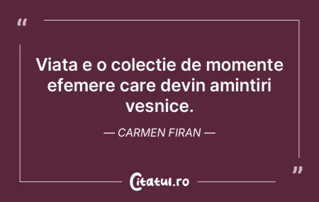 Fiecare zi e o șansă de a crea amintir...