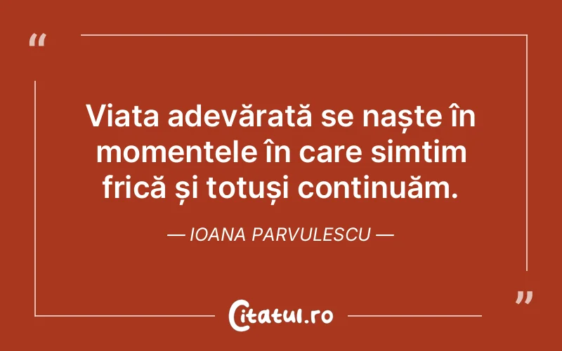 Citat Ioana Parvulescu - citate viata