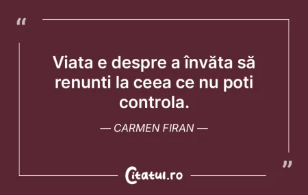 Fiecare clipă de singurătate e o șans...