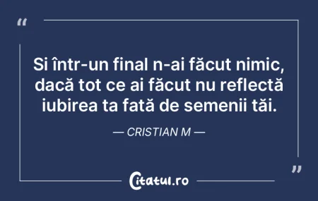 Toti traim sub acelasi cer dar nu toti a...