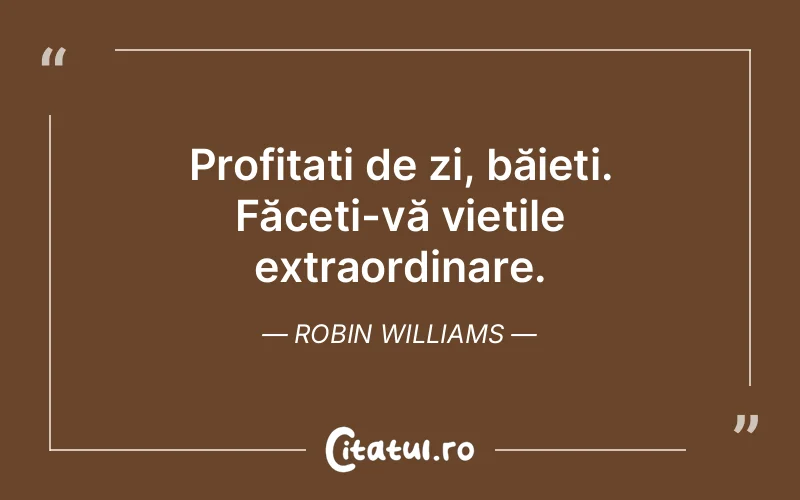 Citat Robin Williams - citate viata