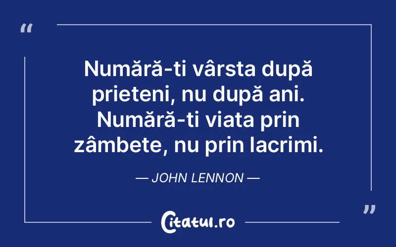 Citat John Lennon - citate viata