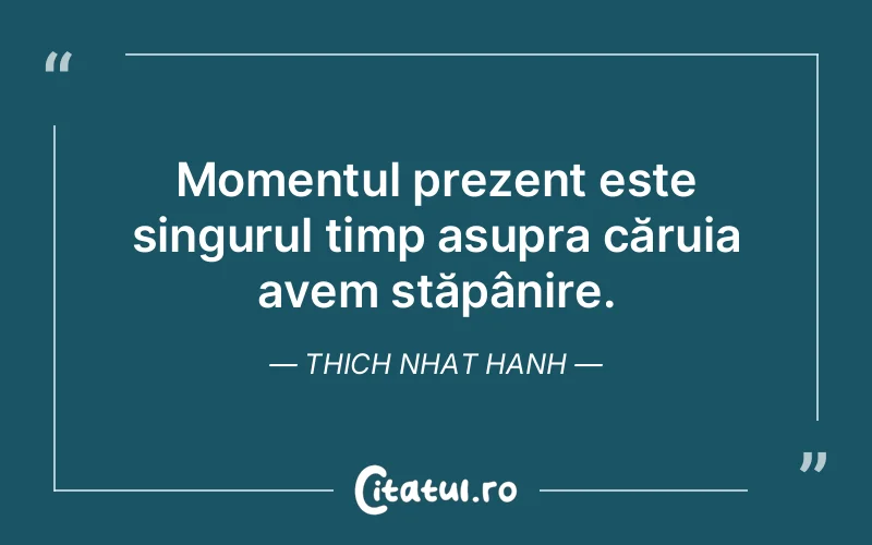 Citat Thich Nhat Hanh - citate viata