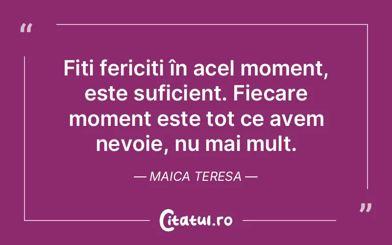 Citat Maica Teresa - citate viata