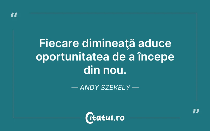 Citat Andy Szekely - citate viata