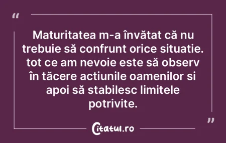 Şcoala nu-ţi dă minte. Ea te învaţ�...