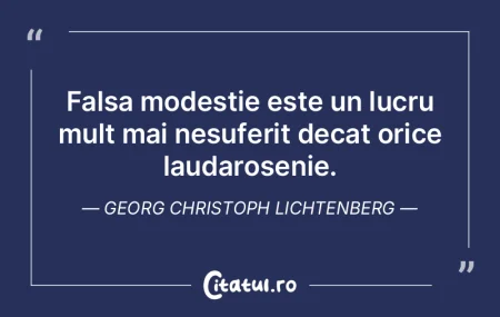 Modestia este fundația solidă a tuturo...