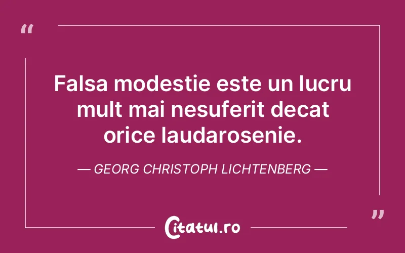 Citat Georg Christoph Lichtenberg - citate viata