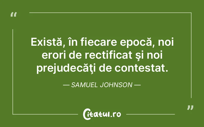 Citat Samuel Johnson - citate viata