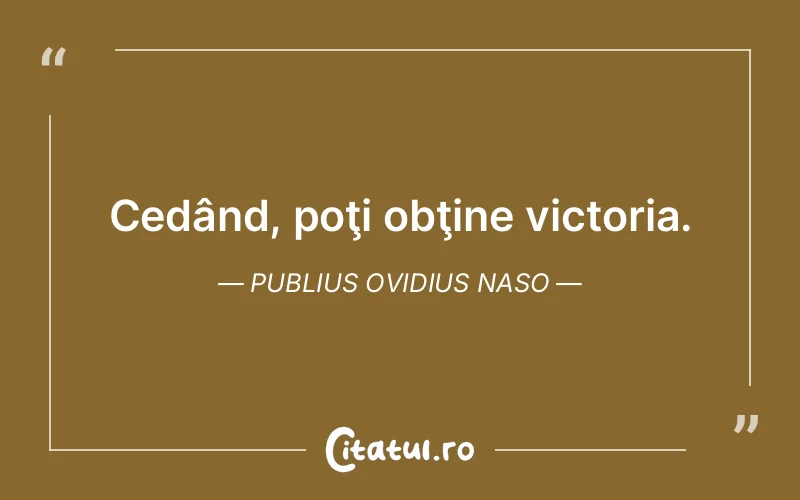 Citat Publius Ovidius Naso - citate viata