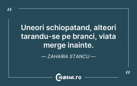 Uneori schiopatand, alteori tarandu-se p... Uneori schiopatand, alteori tarandu-se p...