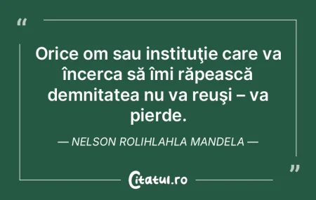 Demnitatea noastră nu constă în ceea ... Demnitatea noastră nu constă în ceea ...