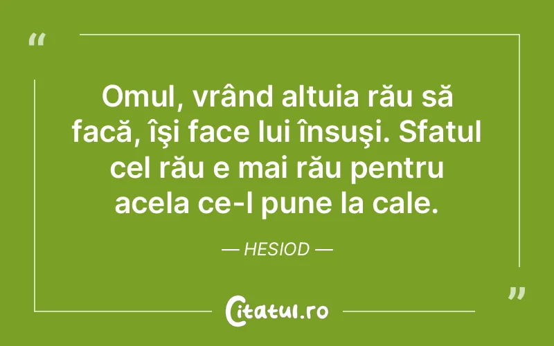 Citat Hesiod - citate viata