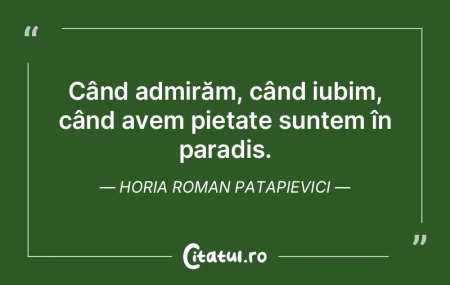 E un lucru ciudat... că fiecare crez pr...