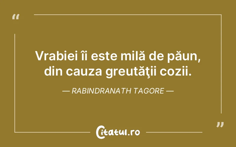 Citat Rabindranath Tagore - citate viata