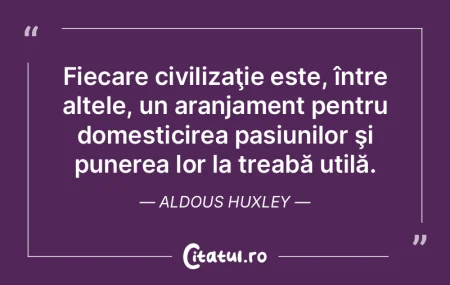 Prima cerinţă a civilizaţiei... este ...