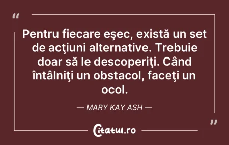 Mişcarea nu este întotdeauna acţiune....