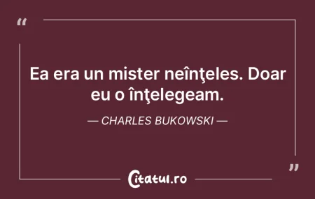 Înţelegerea lucrurilor nu înlătură ... Înţelegerea lucrurilor nu înlătură ...