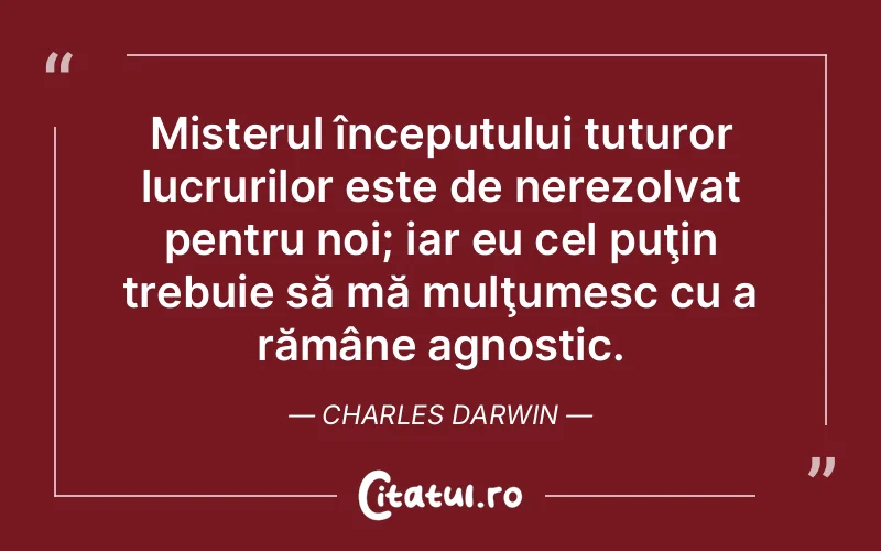 Citat Charles Darwin - citate viata