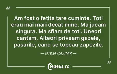 Trebuie sa ne spălăm un pic mințile d...