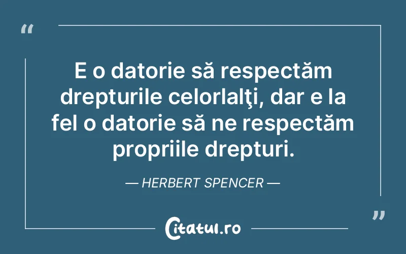 Citat Herbert Spencer - citate viata