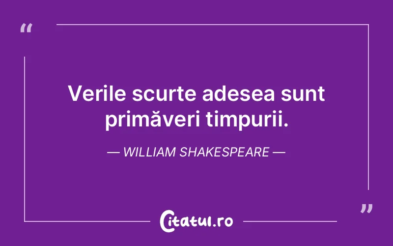 Citat William Shakespeare - citate viata